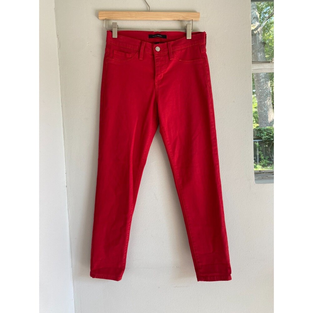 Flying Monkey 26 Mid Rise Ankle Skinny Red Flex Denim Jeans Style# Y2495AA